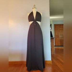 Black Dress with Side Cut Outs